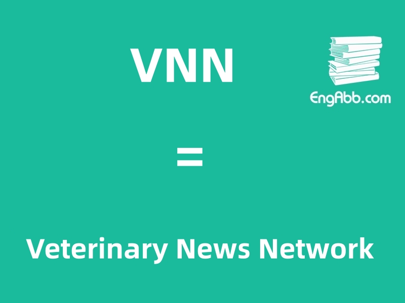 &ldquo;VNN&rdquo;是&ldquo;Veterinary News Network&rdquo;的缩写，意思是&ldquo;兽医新闻网&rdquo;