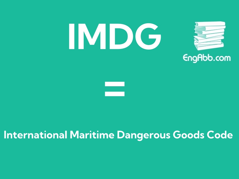 &ldquo;IMDG&rdquo;是&ldquo;International Maritime Dangerous Goods Code&rdquo;的缩写，意思是&ldquo;国际海上危险物品代字&rdquo;