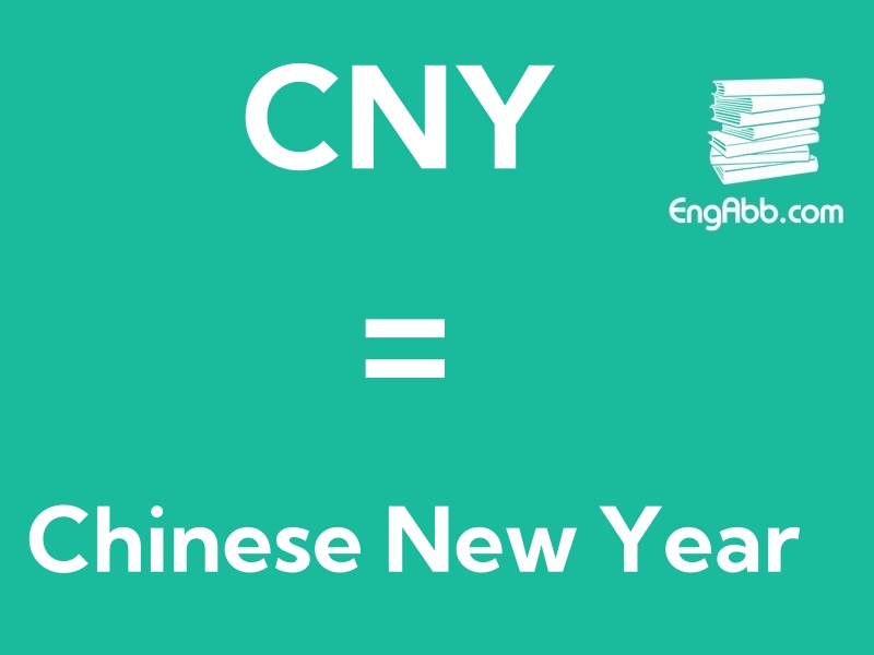 &ldquo;&zwnj;CNY&rdquo;是&ldquo;Chinese New Year&rdquo;的缩写，意思是&ldquo;中国新年&rdquo;