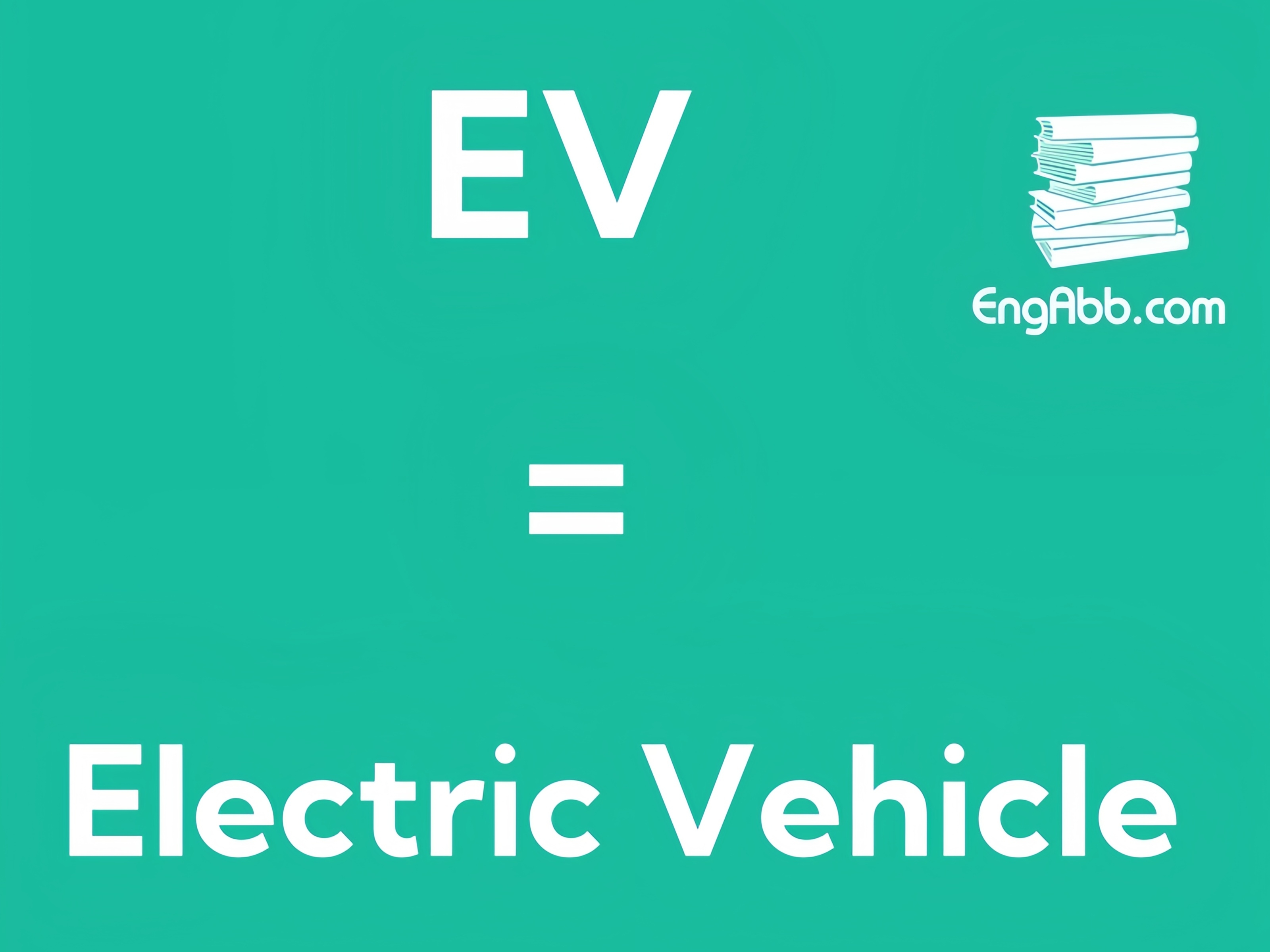 &ldquo;&zwnj;&zwnj;&zwnj;EV&rdquo;是&ldquo;Electric Vehicle&rdquo;的缩写，意思是&ldquo;电动汽车&rdquo;