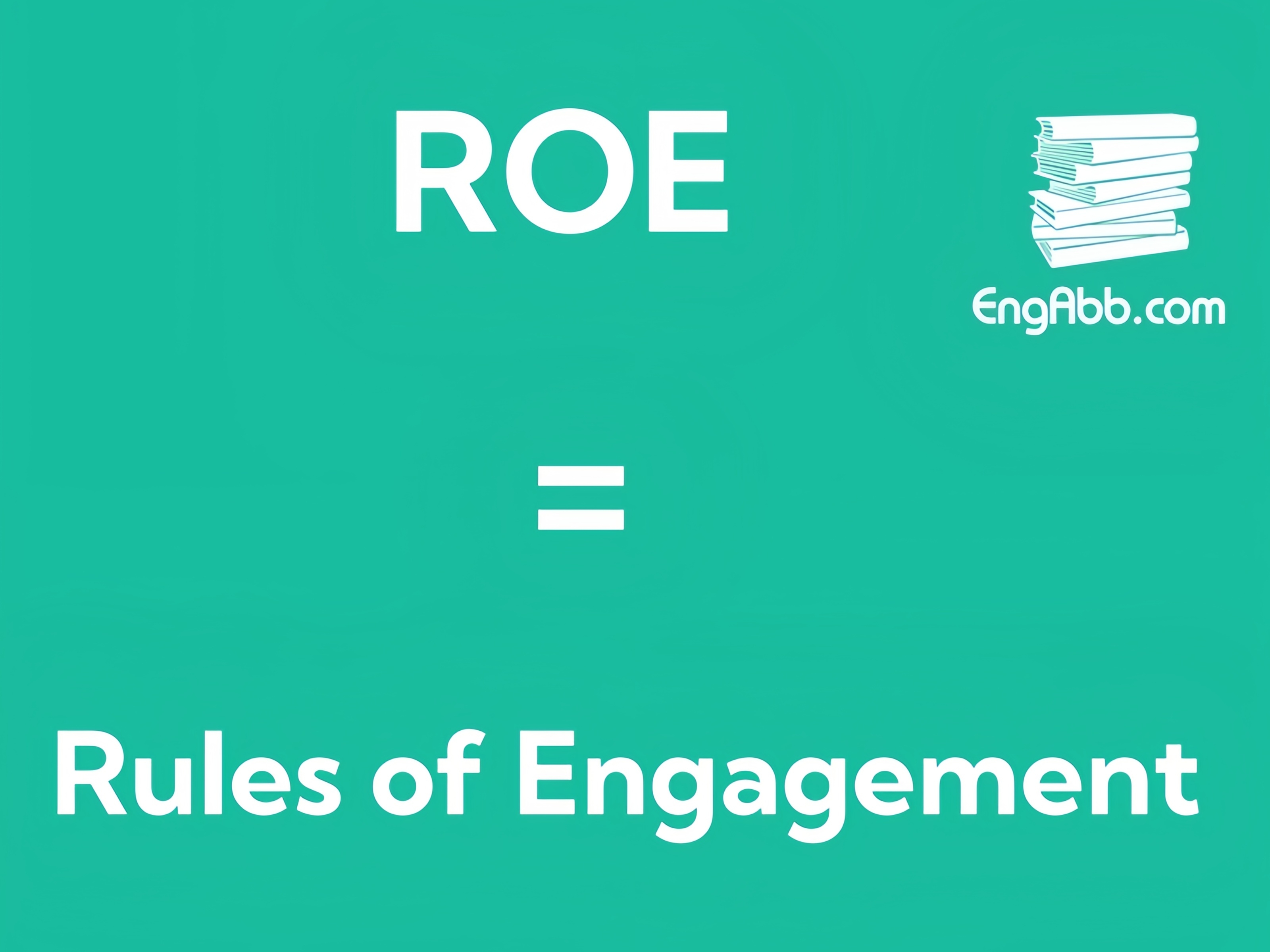 &ldquo;&zwnj;&zwnj;&zwnj;ROE&rdquo;是&ldquo;Rules of Engagement&ldquo;的缩写，意思是&ldquo;交战规则&rdquo;