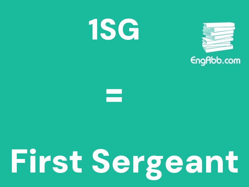 &ldquo;&zwnj;&zwnj;&zwnj;1SG&rdquo;是&ldquo;First Sergeant&rdquo;的缩写，意思是&ldquo;一级军士长&rdquo;