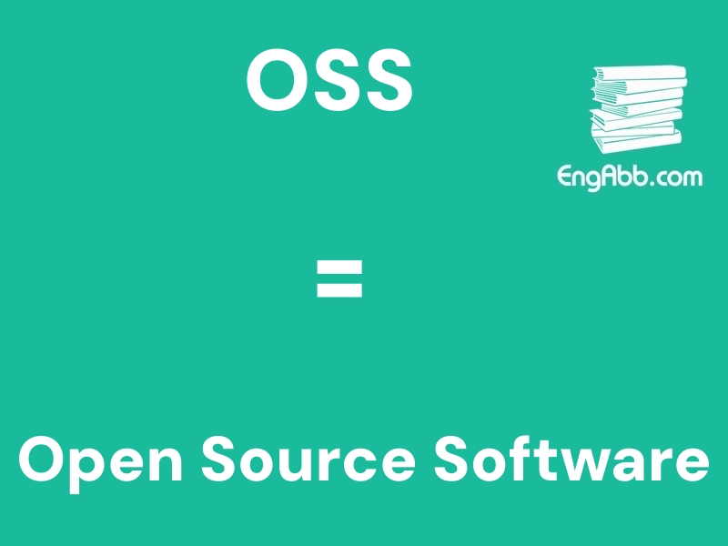 &ldquo;&zwnj;&zwnj;&zwnj;OSS&rdquo;是&ldquo;Open Source Software&rdquo;的缩写，意思是&ldquo;开源软件&rdquo;