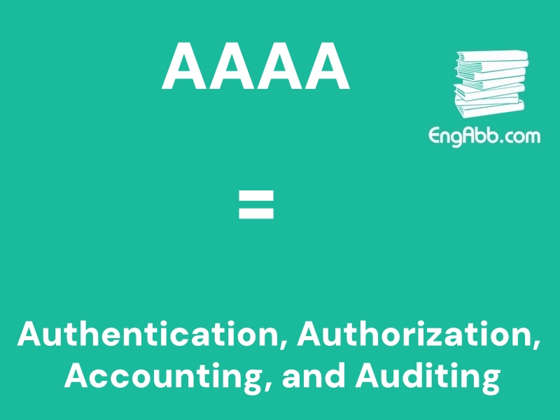 &ldquo;&zwnj;&zwnj;&zwnj;AAAA&rdquo;是&ldquo;Authentication, Authorization, Accounting, and Auditing&rdquo;的缩写，意思是&ldquo;认证、授权、计费与审计&rdquo;
