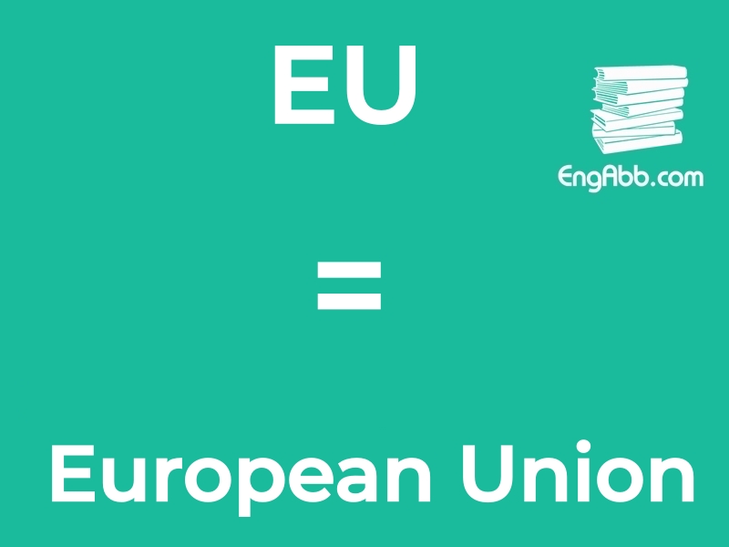 &ldquo;&zwnj;&zwnj;&zwnj;EU&rdquo;是&ldquo;European Union&rdquo;的缩写，意思是&ldquo;欧盟&rdquo;